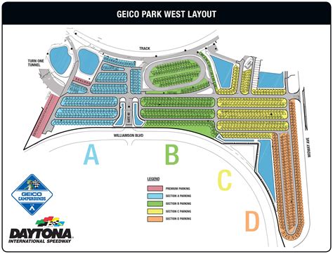 daytona international speedway camping map